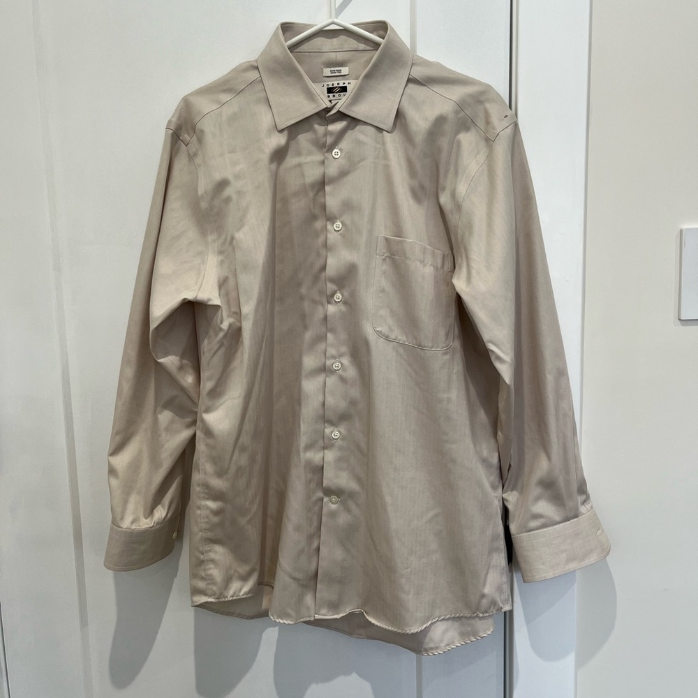 2/$15 👕 Joseph Abboud Taupe Dress Shirt